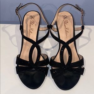 Black Crystal Heels